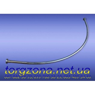 Примірочна кутова заокруглена 110х110см. з фланцями